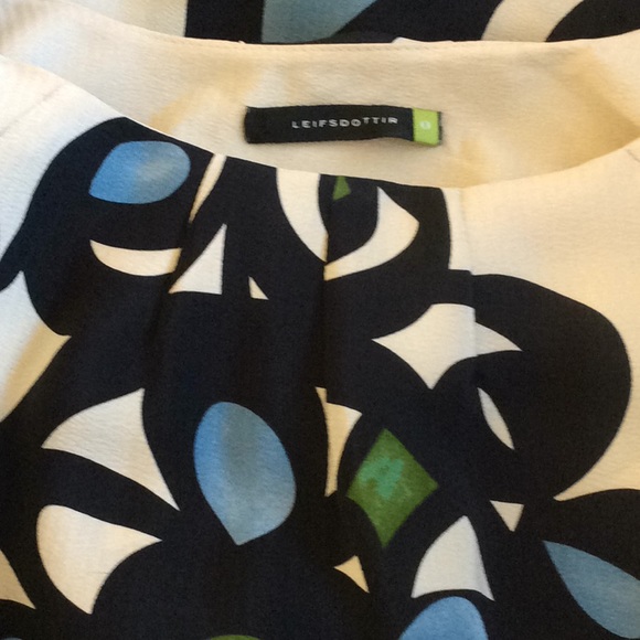 Anthro Leifsdottir Silk Printed Press Dress Sz 0 - Picture 4 of 6